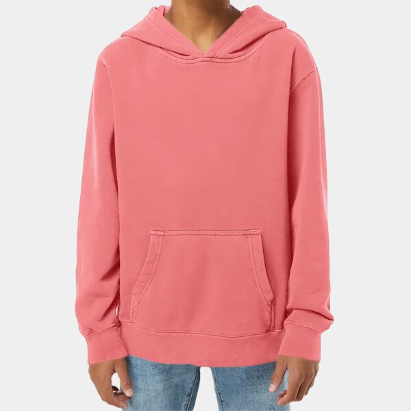 Youth Midweight Pigment-Dyed Hooded Sweatshirt Thumbnail