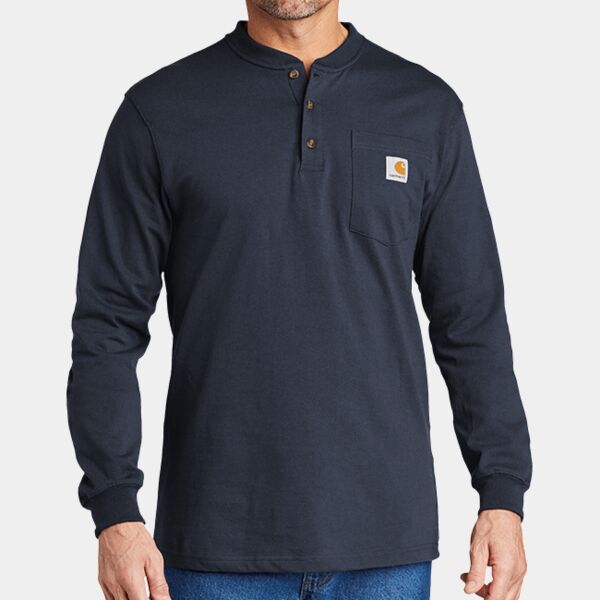 Long Sleeve Henley T Shirt Thumbnail
